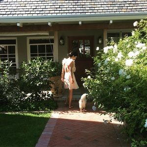 Keepsake summer dress, pale pink and ruffle size XS and S